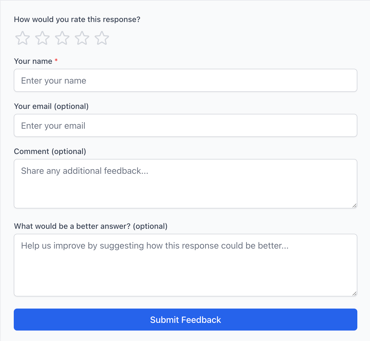 External Feedback Links